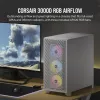 Obudowa komputerowa CORSAIR Mid-tower - 3000d RGB Airflow - Biała