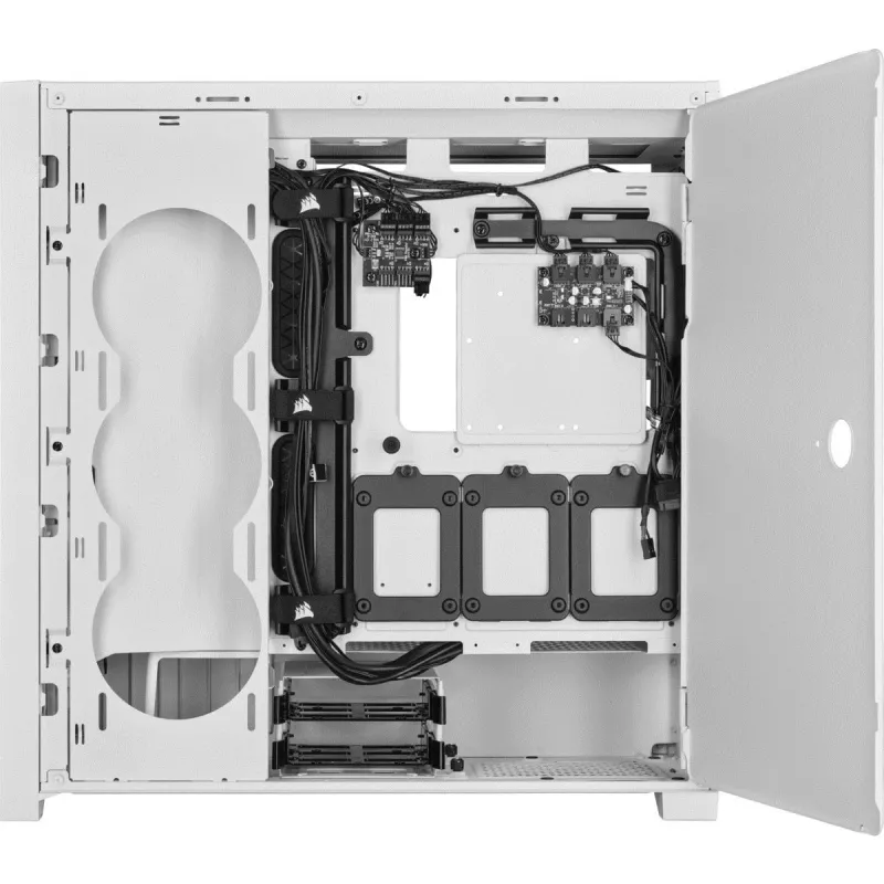 Obudowa CORSAIR Mid-tower Smart Case - Icue 5000x - RGB Ql Edition Tempered Glass True - Biała