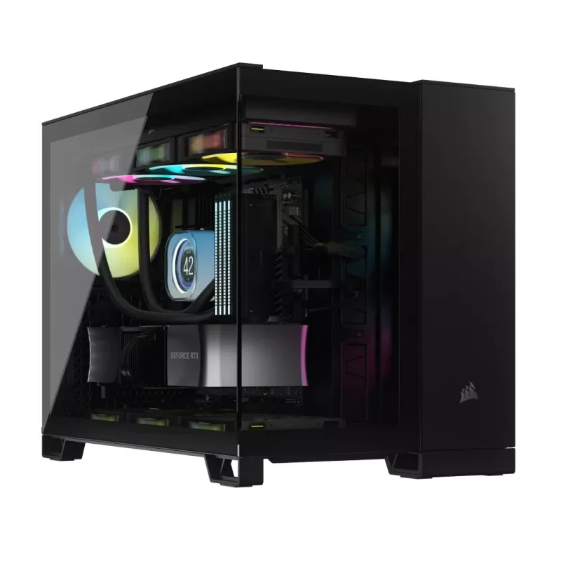 CORSAIR Obudowa PC - iCUE LINK 2500X RGB Micro ATX Dual Chamber Czarna