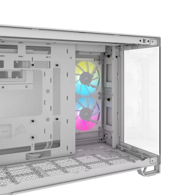 Obudowa PC CORSAIR - Icue Link 2500x RGB Micro ATX Dual Chamber biała