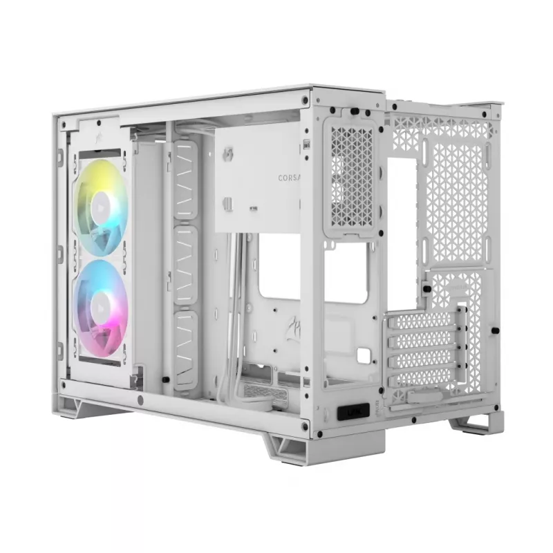 Obudowa PC CORSAIR - Icue Link 2500x RGB Micro ATX Dual Chamber biała