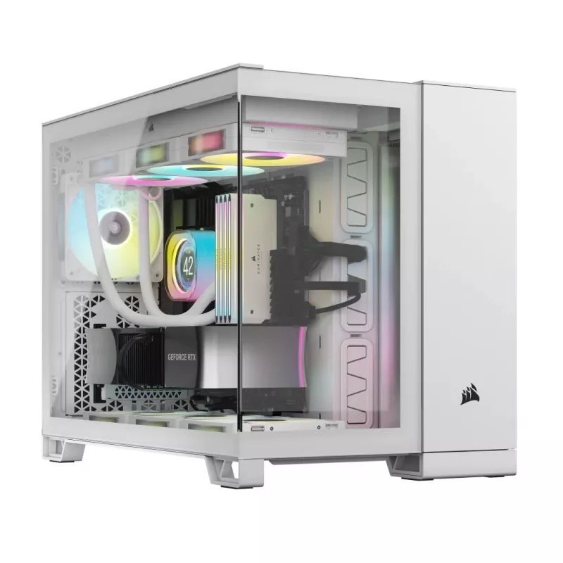 Obudowa PC CORSAIR - Icue Link 2500x RGB Micro ATX Dual Chamber biała