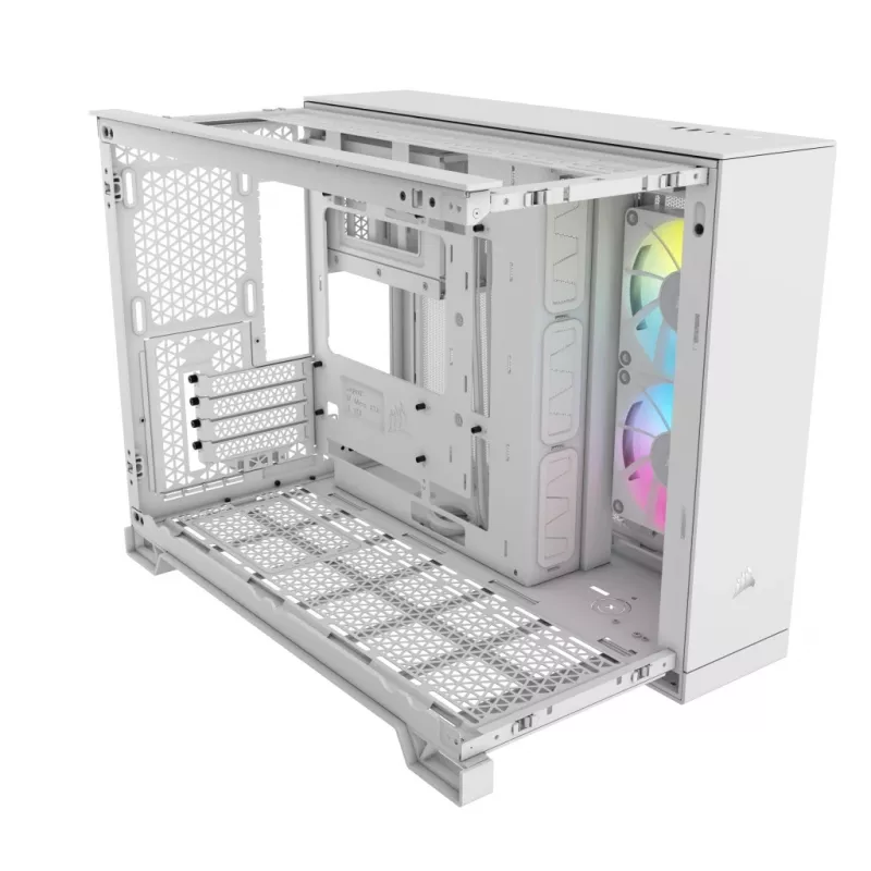 Obudowa PC CORSAIR - Icue Link 2500x RGB Micro ATX Dual Chamber biała