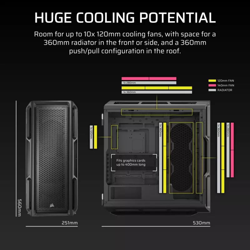 Obudowa PC CORSAIR - 5000T Mid-tower High-performance