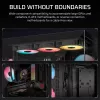 Obudowa PC Midi Tower CORSAIR 3500X RS-R ARGB — Czarna, hartowane szkło, obsługuje ATX/EATX/Micro-ITX, 3x120 mm przednie wentylatory