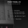 Obudowa PC Midi Tower CORSAIR 3500X RS-R ARGB — Czarna, hartowane szkło, obsługuje ATX/EATX/Micro-ITX, 3x120 mm przednie wentylatory