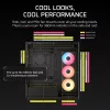 Obudowa PC Midi Tower CORSAIR 3500X RS-R ARGB — Czarna, hartowane szkło, obsługuje ATX/EATX/Micro-ITX, 3x120 mm przednie wentylatory