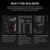 Obudowa PC Midi Tower CORSAIR 3500X RS-R ARGB — Czarna, hartowane szkło, obsługuje ATX/EATX/Micro-ITX, 3x120 mm przednie wentylatory