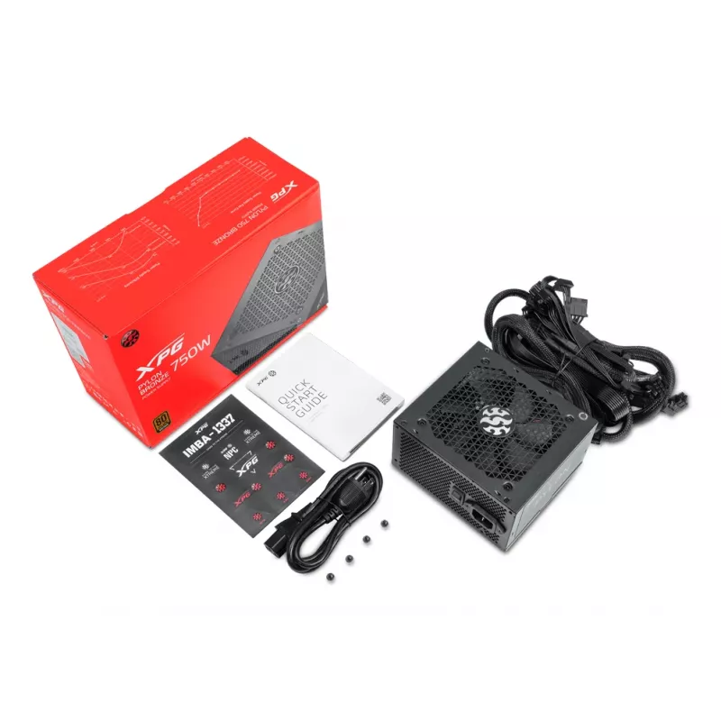 Zasilacz XPG PYLON 750W, 750 W, 100 - 240 V, 50/60 Hz, 10 - 5 A, aktywny, 120 W