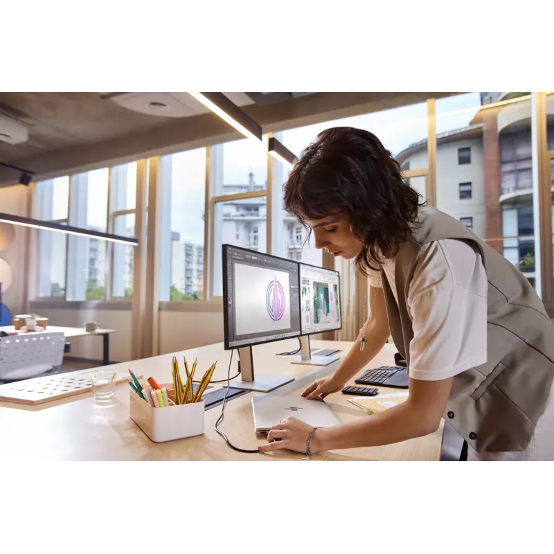 Monitor HP Series 7 Pro 27 cali QHD Thunderbolt 4 - 727pu, 68,6 cm (27 cali), 2560 x 1440 pikseli, Quad HD, LCD, 5 ms, Czarny