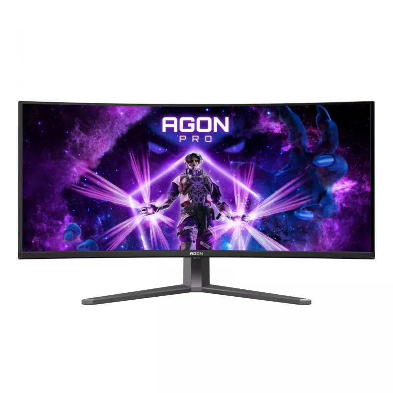 Monitor komputerowy AOC AGON PRO AG346UCD 86,4 cm (34 cale) 3440 x 1440 pikseli Wide Quad HD QD-OLED Czarny, Szary