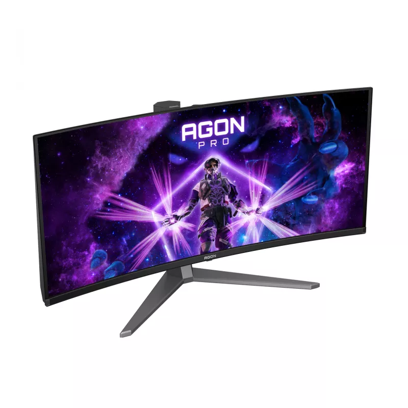 Monitor komputerowy AOC AGON PRO AG346UCD 86,4 cm (34 cale) 3440 x 1440 pikseli Wide Quad HD QD-OLED Czarny, Szary