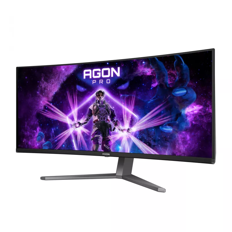 Monitor komputerowy AOC AGON PRO AG346UCD 86,4 cm (34 cale) 3440 x 1440 pikseli Wide Quad HD QD-OLED Czarny, Szary