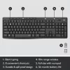 LOGITECH Mk295 Silent Wireless Combo Grafit Azerty Belgijski