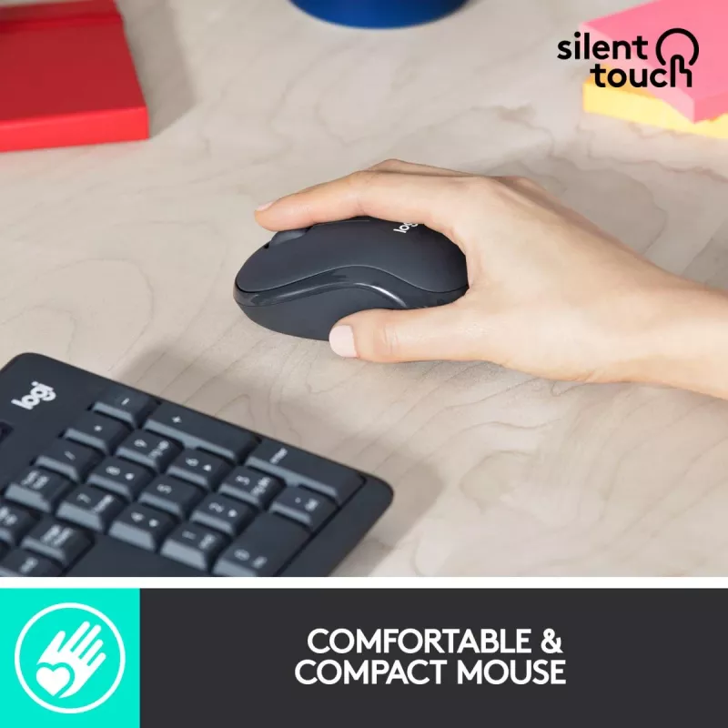 LOGITECH Mk295 Silent Wireless Combo Grafit Azerty Belgijski