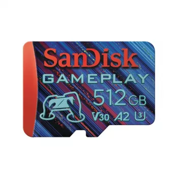 WESTERN DIGITAL Karta SanDisk GamePlay microSD do gier mobilnych i na konsole przenośne - 512 GB - 90 MB/s130 MB/s UHS-I