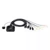 Przełącznik KVM ATEN 2-portowy USB 4K HDMI z pilotem