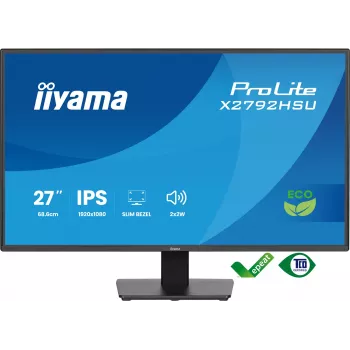 Monitor komputerowy iiyama ProLite X2792HSU-B1 68.6 cm (27 cali) 1920 x 1080 pikseli Full HD LED Czarny