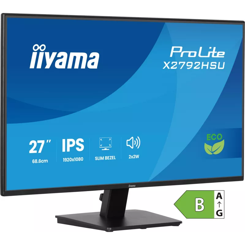 Monitor komputerowy iiyama ProLite X2792HSU-B1 68.6 cm (27 cali) 1920 x 1080 pikseli Full HD LED Czarny