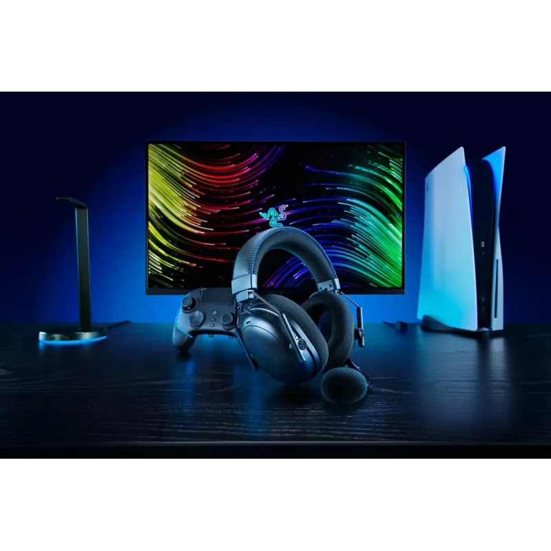 Słuchawki RAZER Blackshark V3 Pro - Stereo - Bezprzewodowe/USB - Czarny na PlayStation