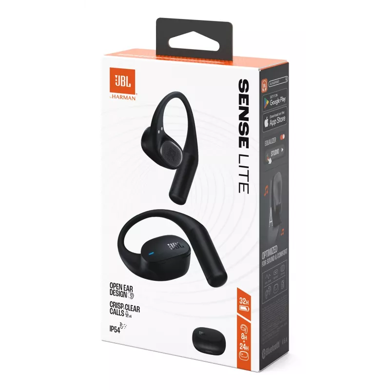Zestaw słuchawkowy JBL Sense Lite Bezprzewodowy, zaczep na ucho, rozmowy/muzyka, Bluetooth, czarny