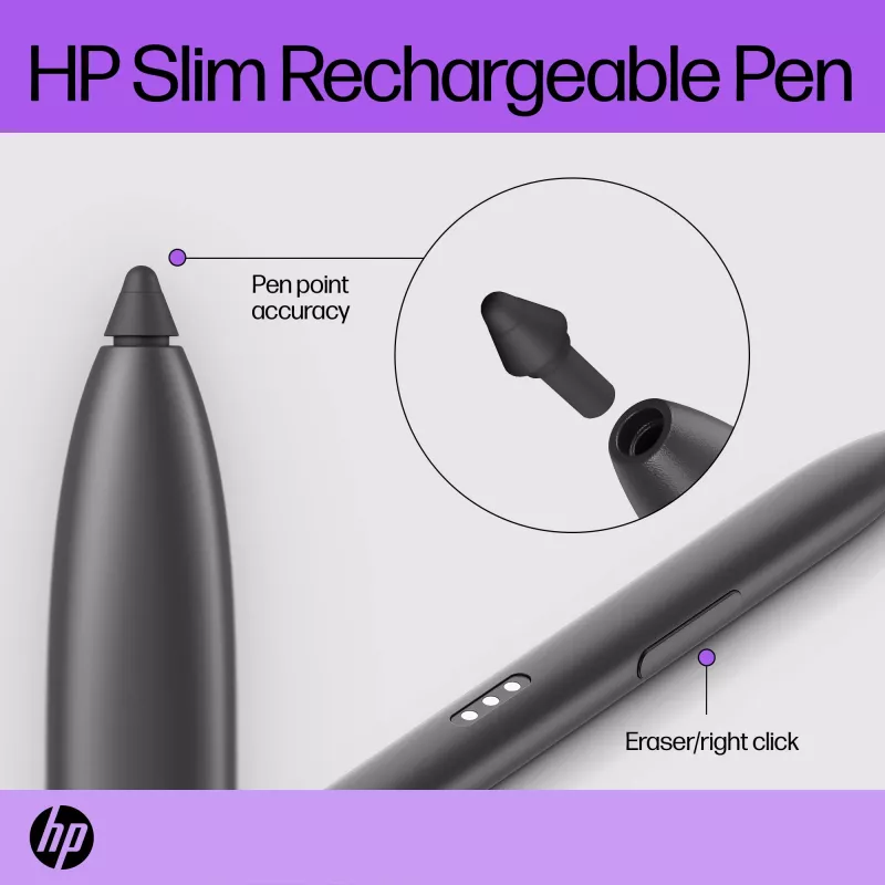HP cienki Rechargeable Pen HP cienki Rechargeable Pen Czarny Built-in bateria