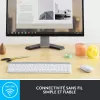 LOGITECH cienki klawiatura bezprzewodowa i zestaw myszy Mk470 - biała - AZERTY francuski