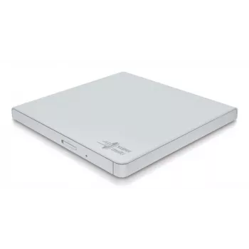 HITACHI-LG DATA STORAGE cienki Portable DVD-writer - Gp57eb40 - USB 2.0 - biały