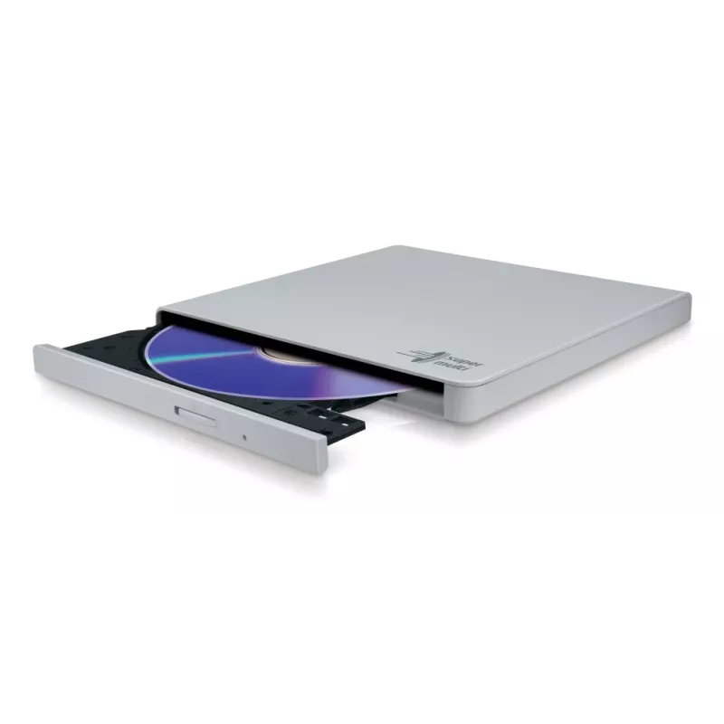 HITACHI-LG DATA STORAGE cienki Portable DVD-writer - Gp57eb40 - USB 2.0 - biały