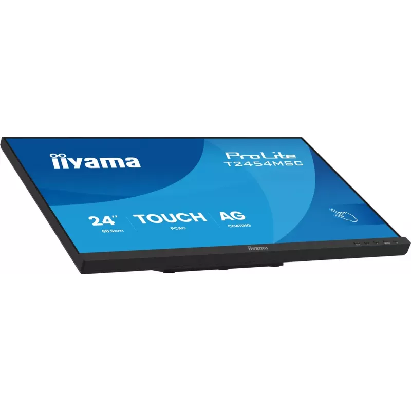 Monitor komputerowy iiyama ProLite T2454MSC-B3AG 60,5 cm (23,8 cala) 1920 x 1080 pikseli Full HD LED Dotykowy Multi-użytkownik Czarny