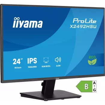 Monitor komputerowy iiyama ProLite X2492HSU-B1 60,5 cm (23,8 cala) 1920 x 1080 pikseli Full HD LED Czarny