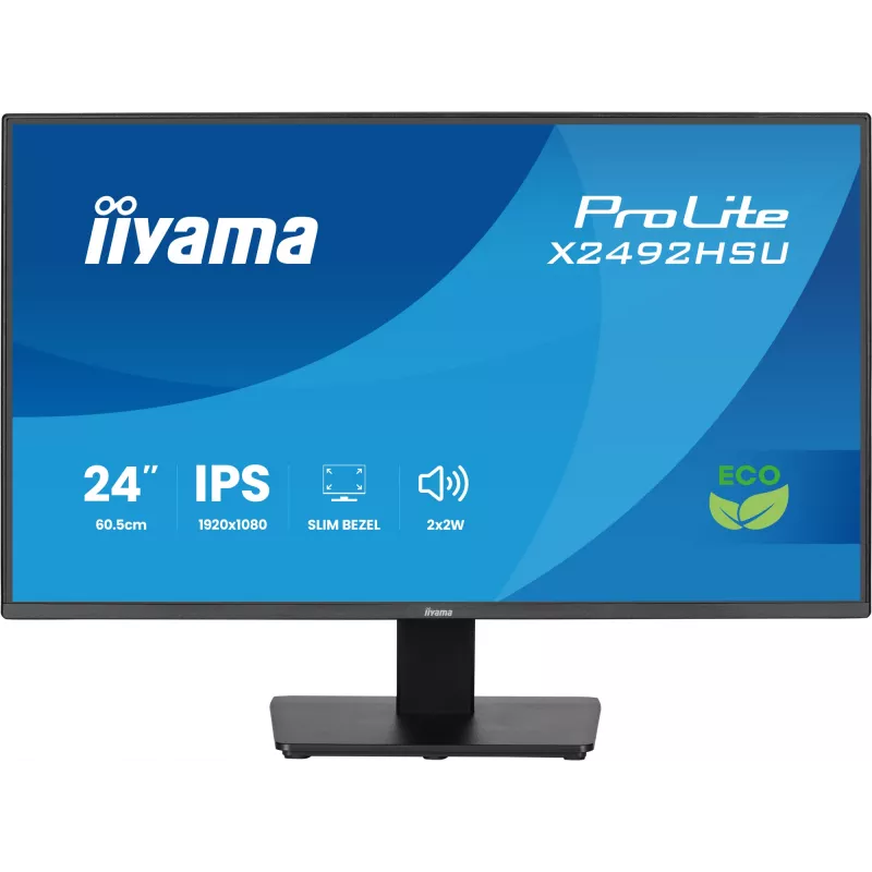 Monitor komputerowy iiyama ProLite X2492HSU-B1 60,5 cm (23,8 cala) 1920 x 1080 pikseli Full HD LED Czarny