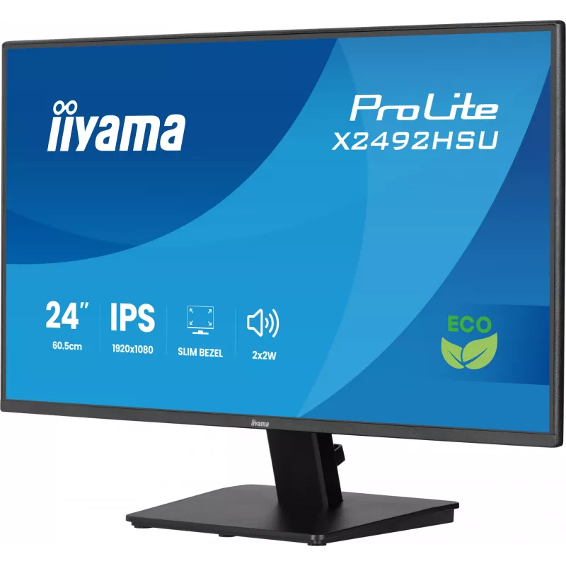 Monitor komputerowy iiyama ProLite X2492HSU-B1 60,5 cm (23,8 cala) 1920 x 1080 pikseli Full HD LED Czarny
