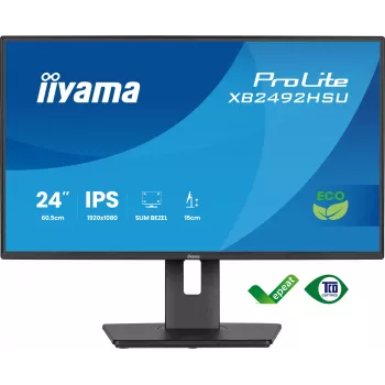 Monitor komputerowy iiyama ProLite XB2492HSU-B1 60,5 cm (23,8 cala) 1920 x 1080 pikseli Full HD LED Czarny