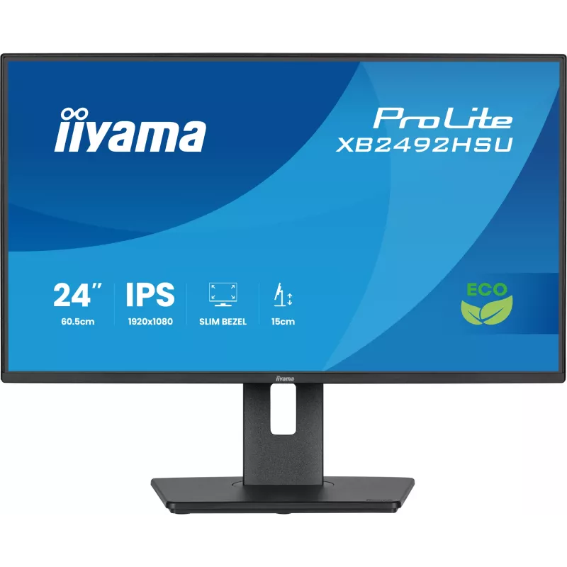 Monitor komputerowy iiyama ProLite XB2492HSU-B1 60,5 cm (23,8 cala) 1920 x 1080 pikseli Full HD LED Czarny