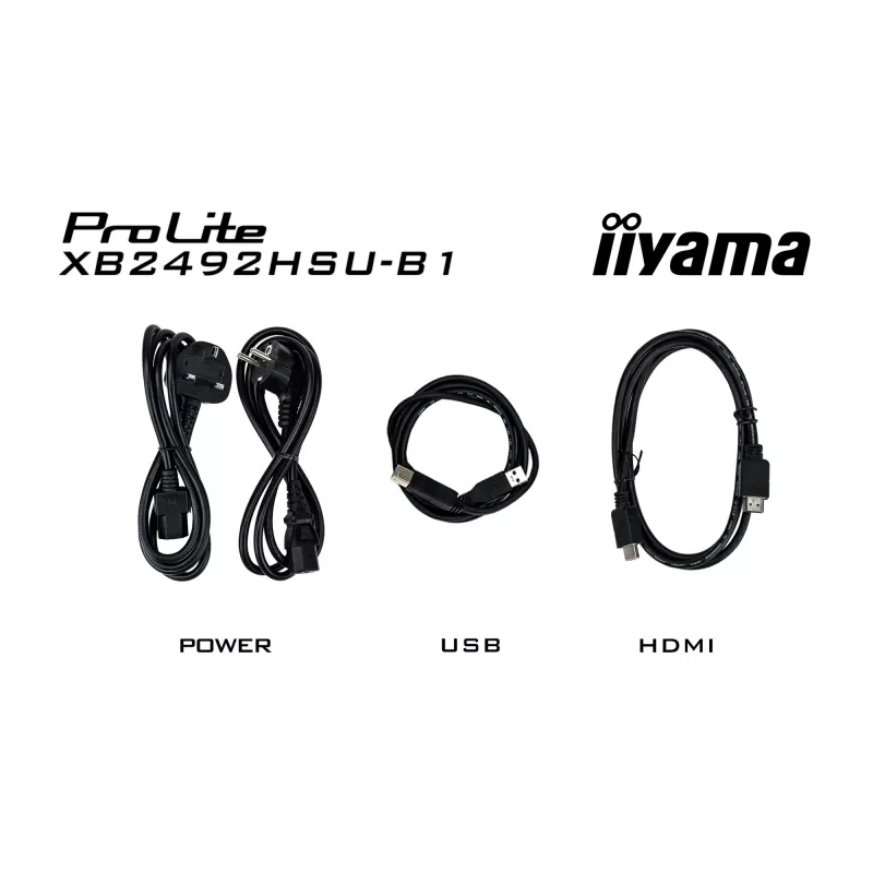 Monitor komputerowy iiyama ProLite XB2492HSU-B1 60,5 cm (23,8 cala) 1920 x 1080 pikseli Full HD LED Czarny