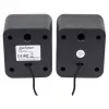Manhattan 2600 Series Speaker System, Small Size, Big Sound, Two Speakers, Stereo, USB power, Output: 2x 3W, 3.5mm plug for sound, In-Line volume control, kabel 0.9m, Czarny, Three Year Warranty