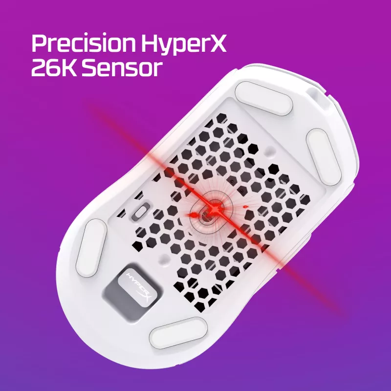 HyperX Pulsefire Haste 2 - Bezprzewodowa mysz gamingowa (biała)