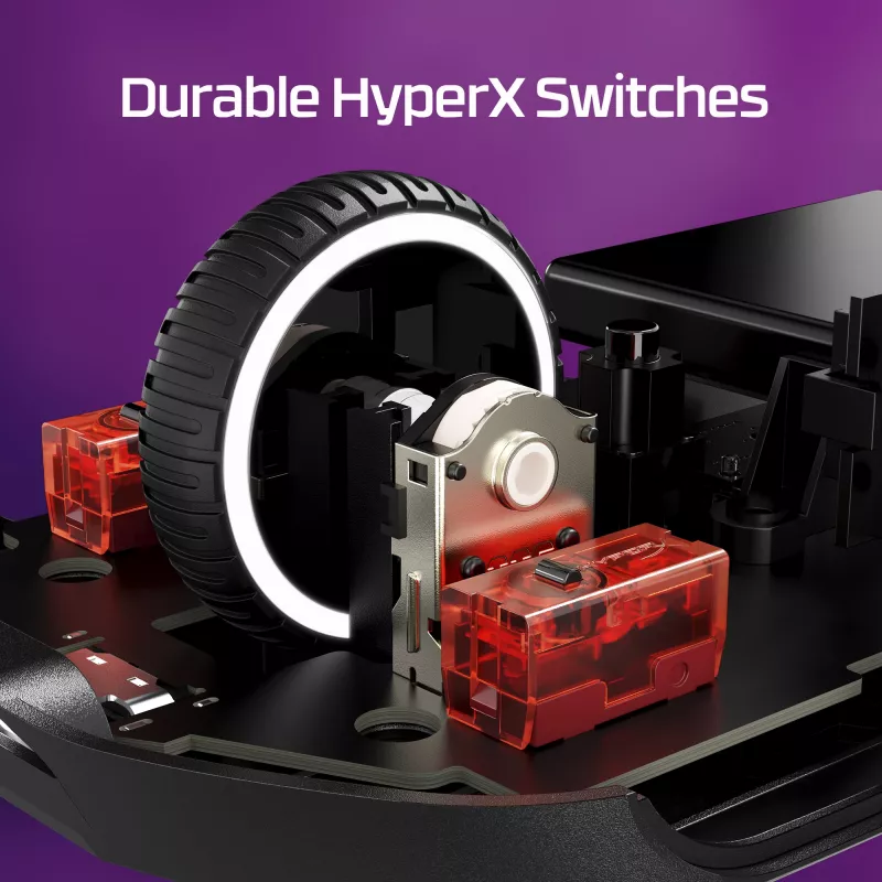HyperX Pulsefire Haste 2 - Bezprzewodowa mysz gamingowa (biała)