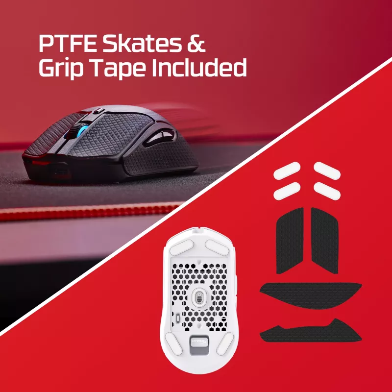 HyperX Pulsefire Haste 2 - Bezprzewodowa mysz gamingowa (biała)
