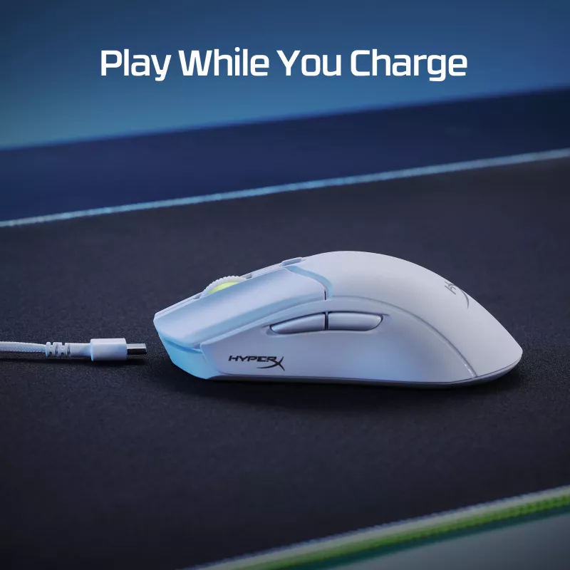 HyperX Pulsefire Haste 2 - Bezprzewodowa mysz gamingowa (biała)