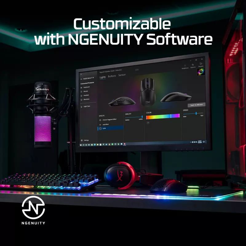 HyperX Pulsefire Haste 2 - Bezprzewodowa mysz gamingowa (biała)