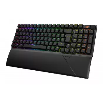 Klawiatura gamingowa ASUS ROG Strix Scope II 96 Wireless USB + RF Wireless + Bluetooth QWERTZ Czarny