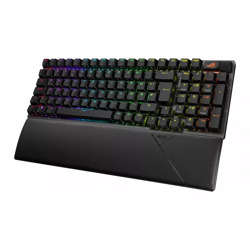 Klawiatura gamingowa ASUS ROG Strix Scope II 96 Wireless USB + RF Wireless + Bluetooth QWERTZ Czarny