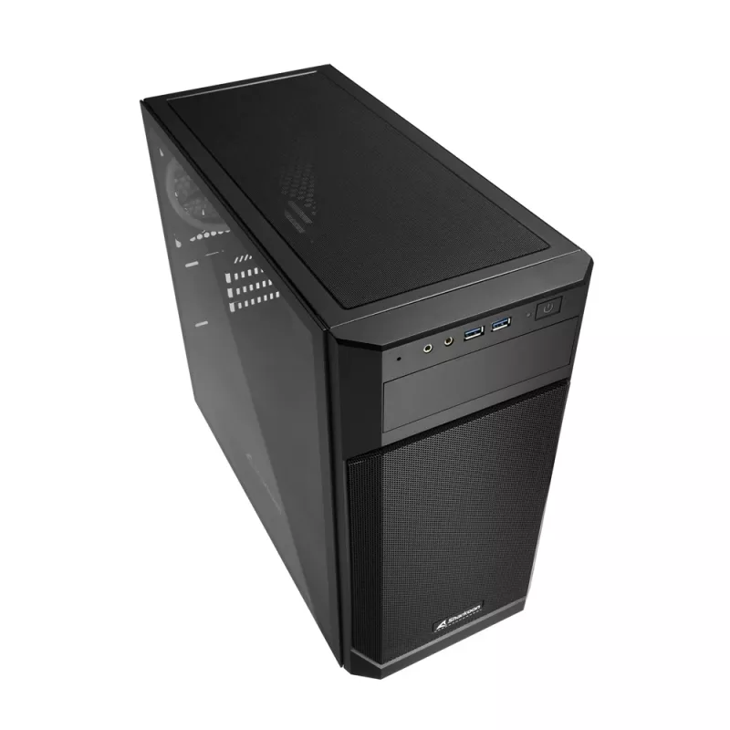 SHARKOON Obudowa Tower - V1000 RGB Micro Tower Czarna