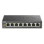 Przełącznik niezarządzalny D-Link DGS-1008P/E, L2, 8 portów, PoE