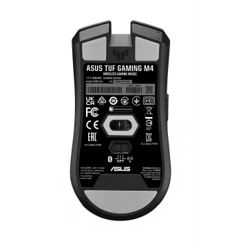 Mysz ASUS TUF Gaming M4 Wireless, praworęczna, RF Wireless + Bluetooth, optyczna, 12000 DPI