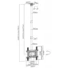 Uchwyt sufitowy do telewizora Equip 32 inch–70 inch