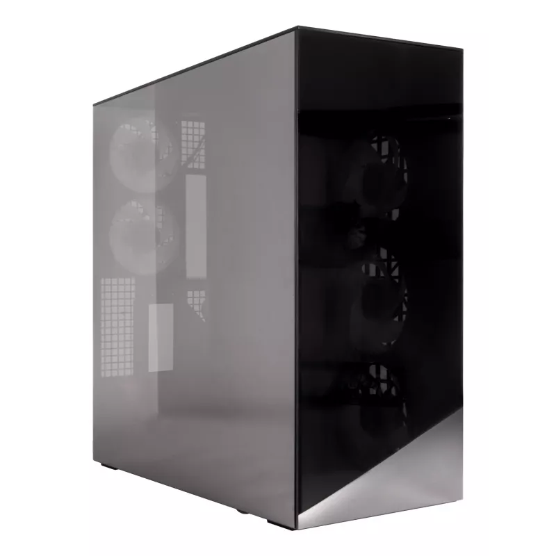 ARCTIC Xtender VG (Mirror Black) Premium E-ATX PC Case z pionowym montażem GPU