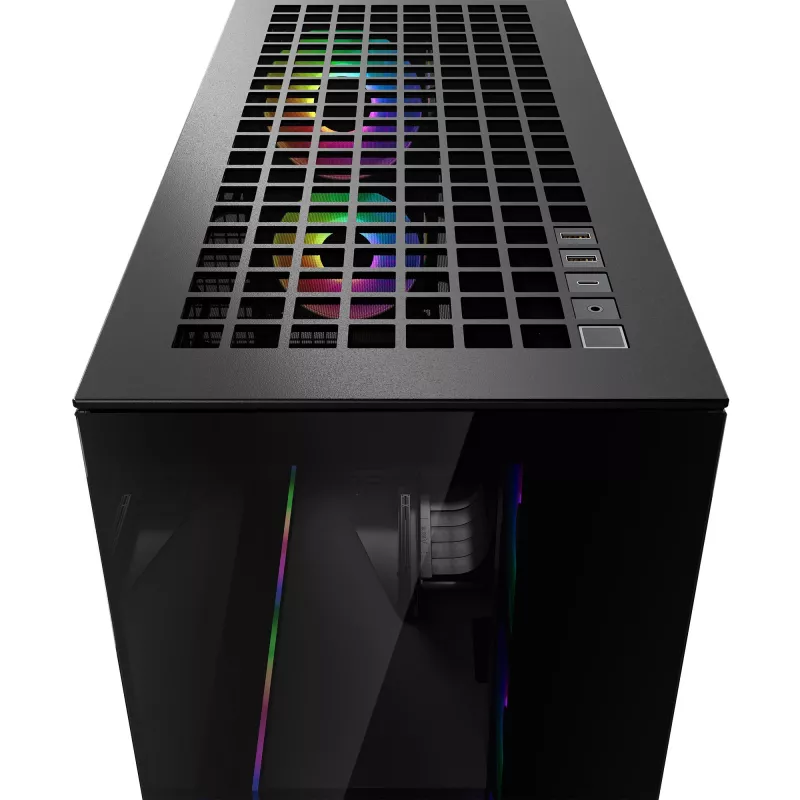 ARCTIC Xtender VG (Mirror Black) Premium E-ATX PC Case z pionowym montażem GPU